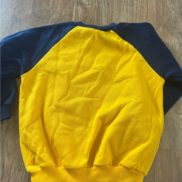 Y2K vintage Ninja Turtle graphic sweater Navy and Yellow - Picture 7 of 8